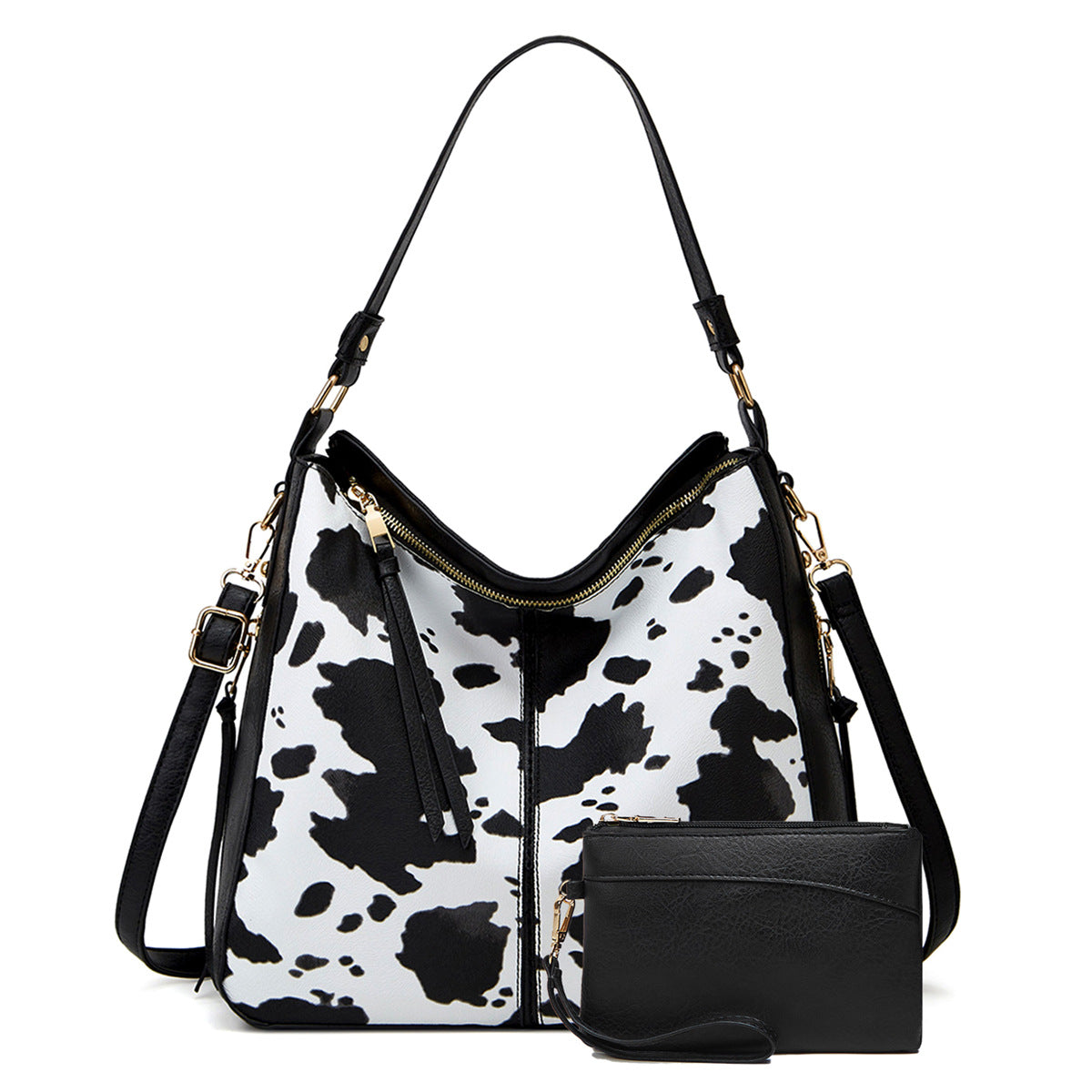 Lana - Vegan Hobo Handtas met print + GRATIS portemonnee