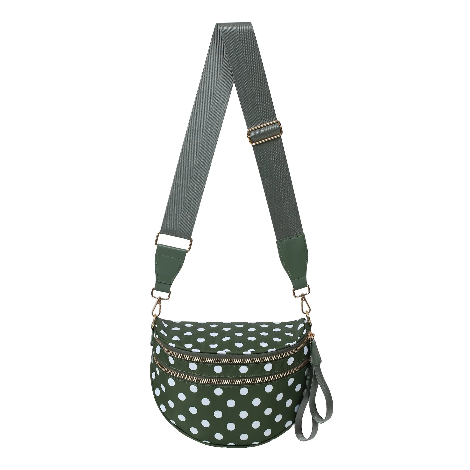 Polka Dot Olive Green