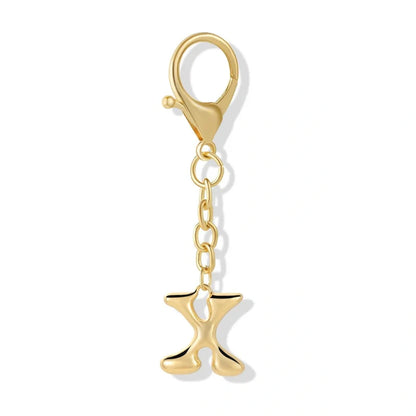 Bubble Initial Letter - Bag Charm