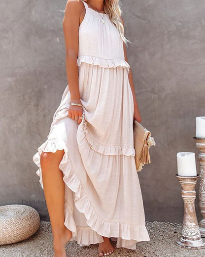 Nikki - Elegante Mouwloze Zonnejurk