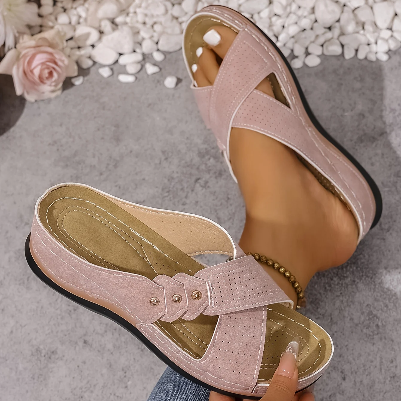 Josien - Orthopedische Wedge Sandalen