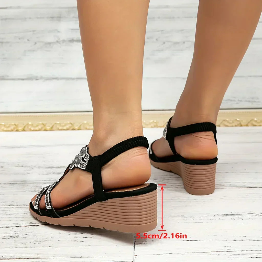 Liesbeth - Luxe Wedge Sandalen