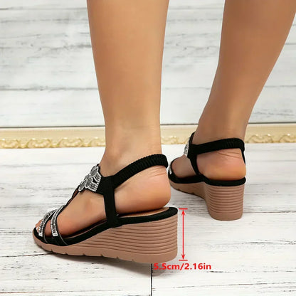 Liesbeth - Luxe Wedge Sandalen