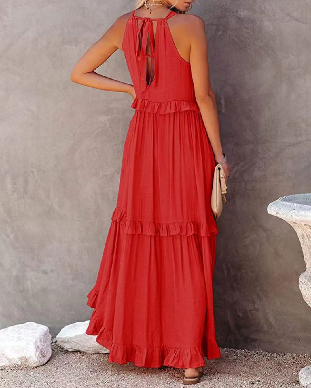 Nikki - Elegante Mouwloze Zonnejurk