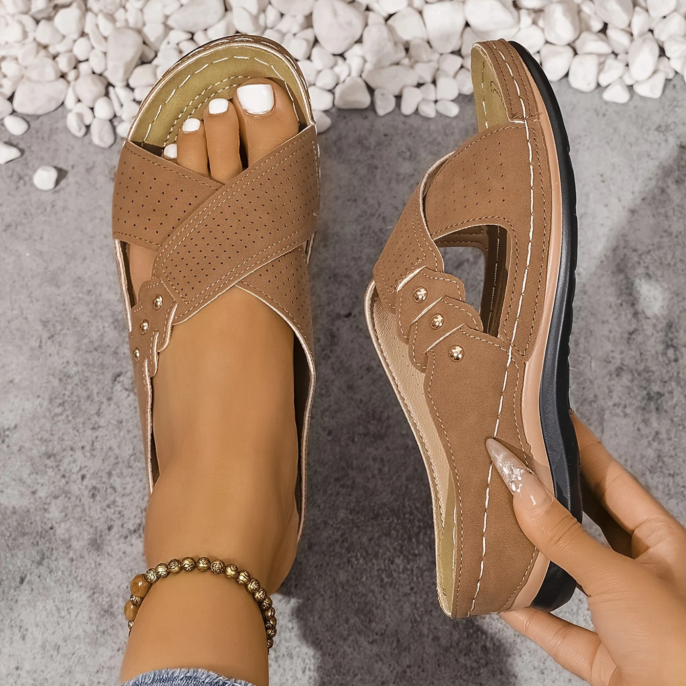 Josien - Orthopedische Wedge Sandalen
