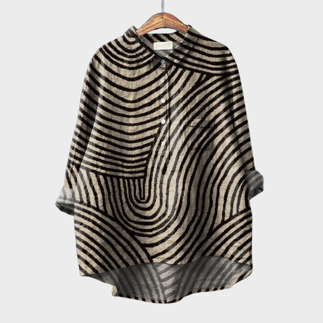 Lara - Grafische Zomerblouse