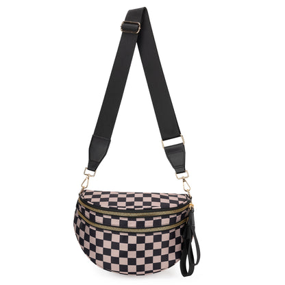 CARRIE - Sac Banane à Carreaux