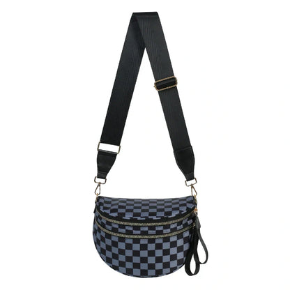 Checkered Gray and Black