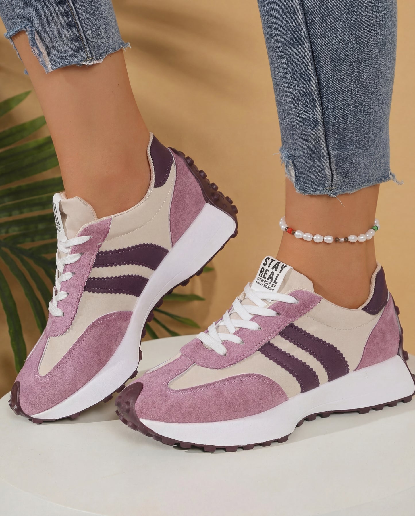 Elise - 'Stay Real' Comfort Sneakers