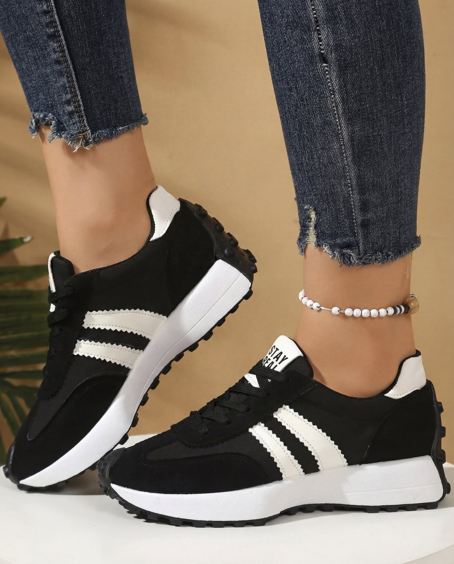 Elise - 'Stay Real' Comfort Sneakers