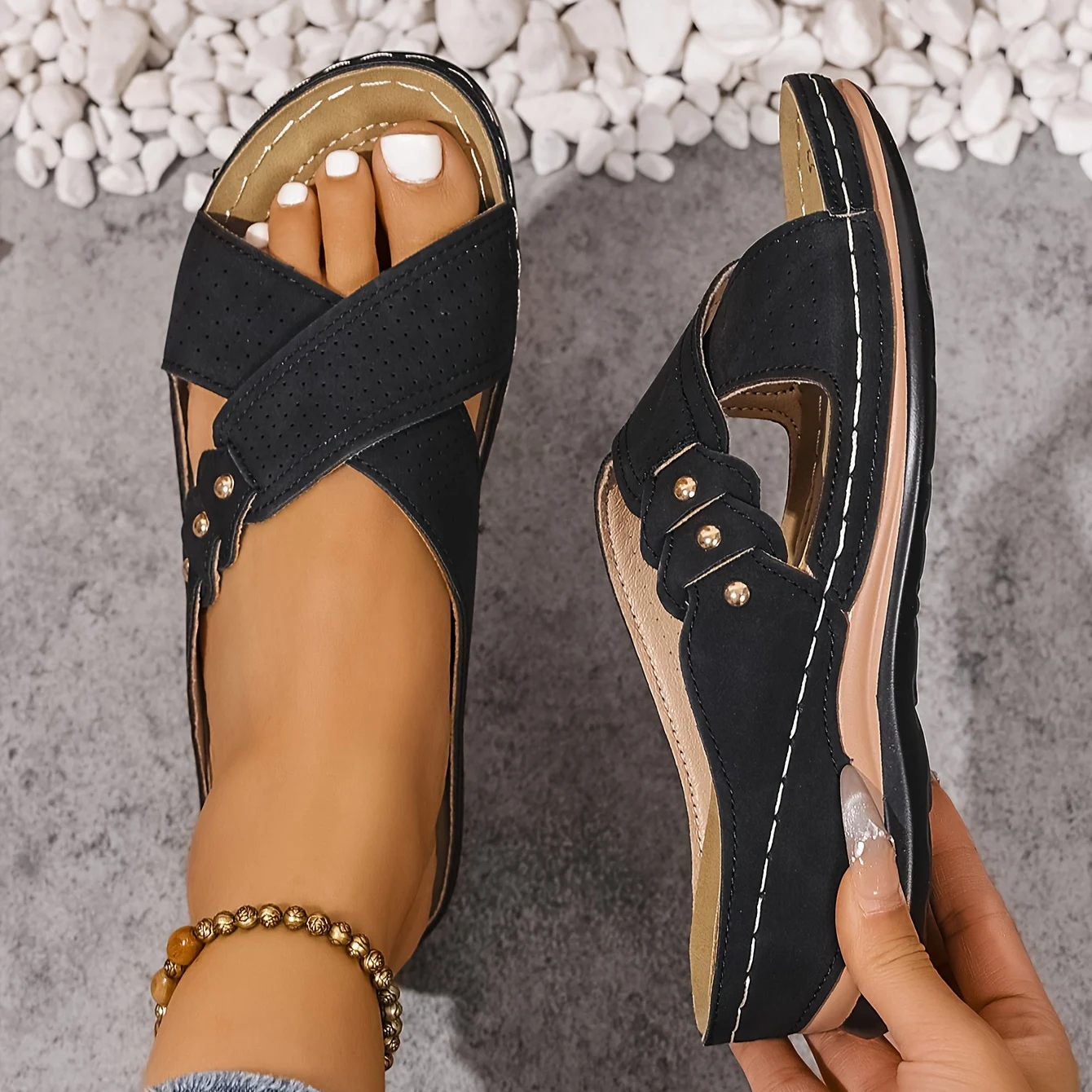Josien - Orthopedische Wedge Sandalen