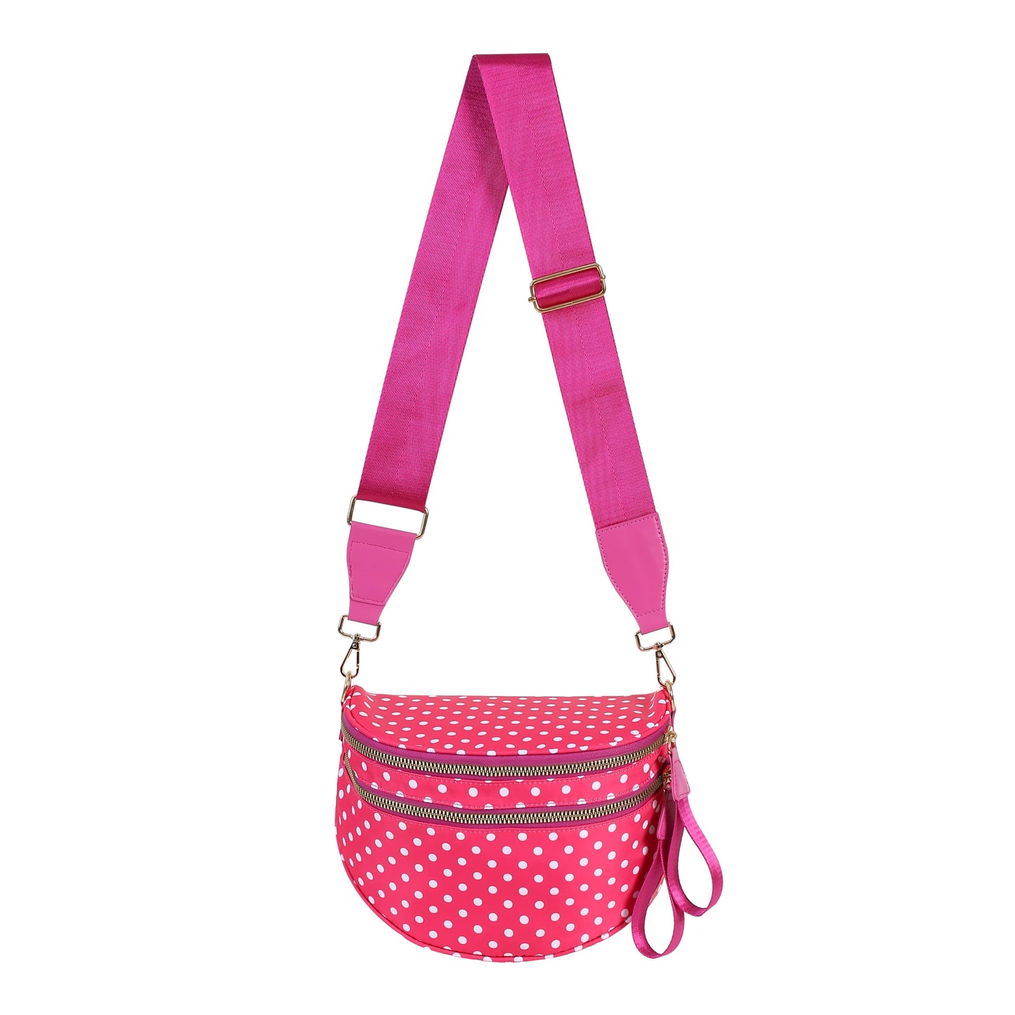 Polka Dot Hot pink