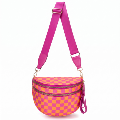 CARRIE - Sac Banane à Carreaux