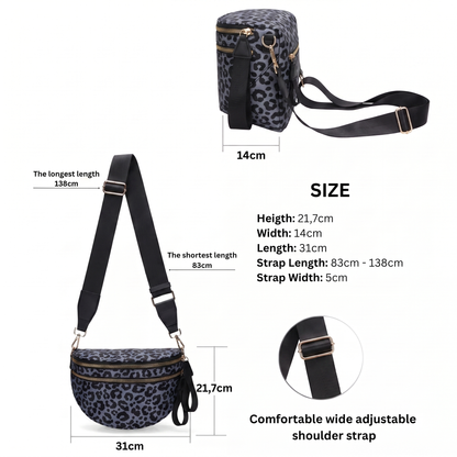 CARRIE - Sac Banane Léopard