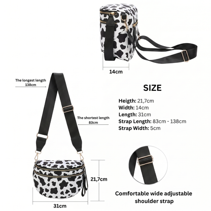 CARRIE - Sac Banane Vache