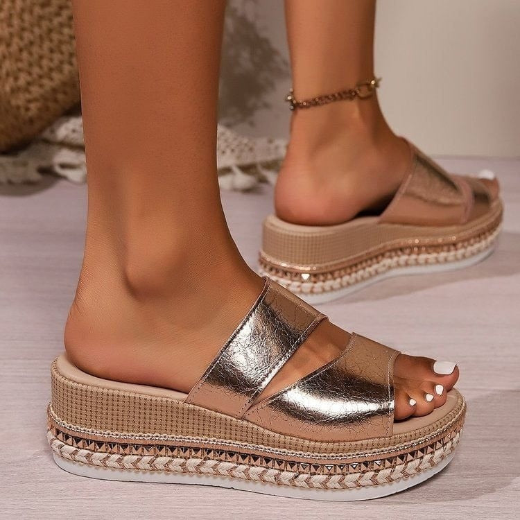 Bregje - Comfortabele Plateau Sandalen