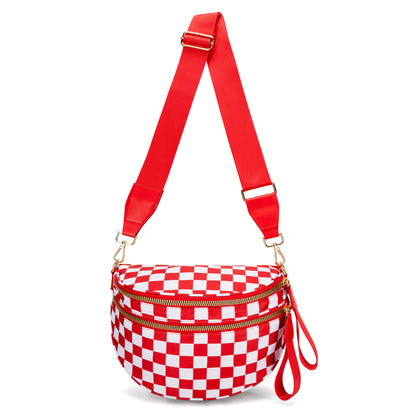 CARRIE - Sac Banane à Carreaux
