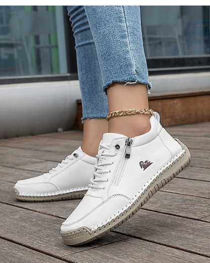 Maartje - Handgenaaide Platte Casual Schoen
